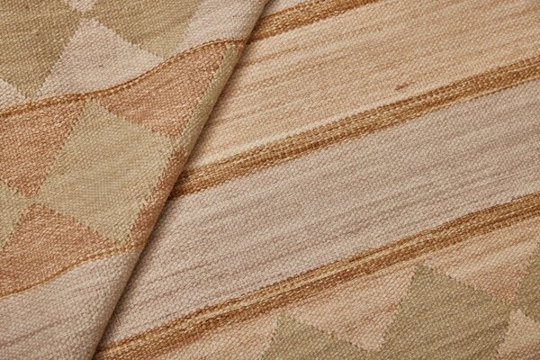 Diamond Carpets India, Ručně vázaný kusový koberec Cosmati DESP P121 Beige Mix, 80x150, béžová, chodba / předsíň