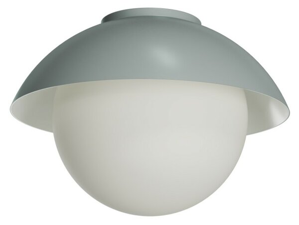 OSMONT LUK60004 LUKIDA 2 stropní/nástěnné skleněné svítidlo šedá / bílá IP65 3000 K 20W LED