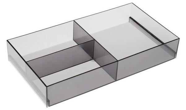 In-Design Plastový koupelnový organizér černý Šířka organizéru (mm): 160