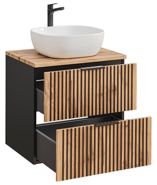 Koupelnová skříňka s umyvadlem a deskou XILO DU60/1 |60 cm