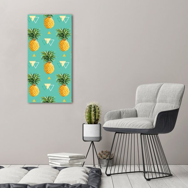 Vertikální Moderní obraz canvas na rámu Ananasy ocv-82700276