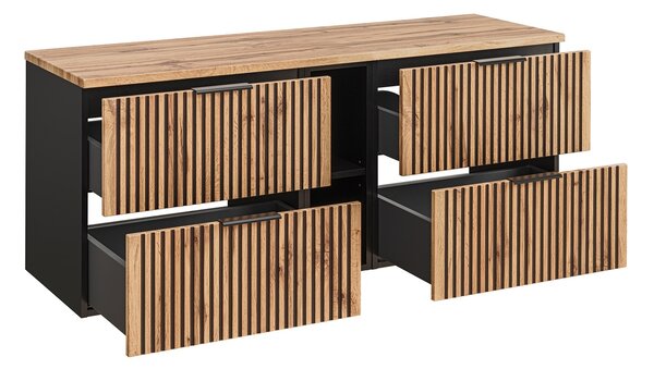 Koupelnová skříňka s deskou XILO D140/1 | 140 cm