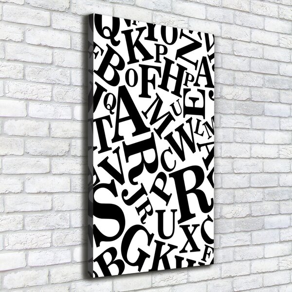 Vertikální Moderní obraz canvas na rámu Abeceda ocv-82712829