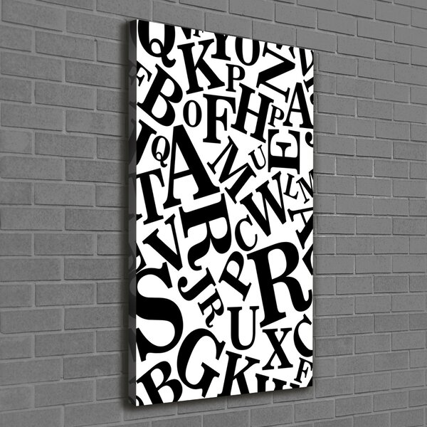 Vertikální Moderní obraz canvas na rámu Abeceda ocv-82712829