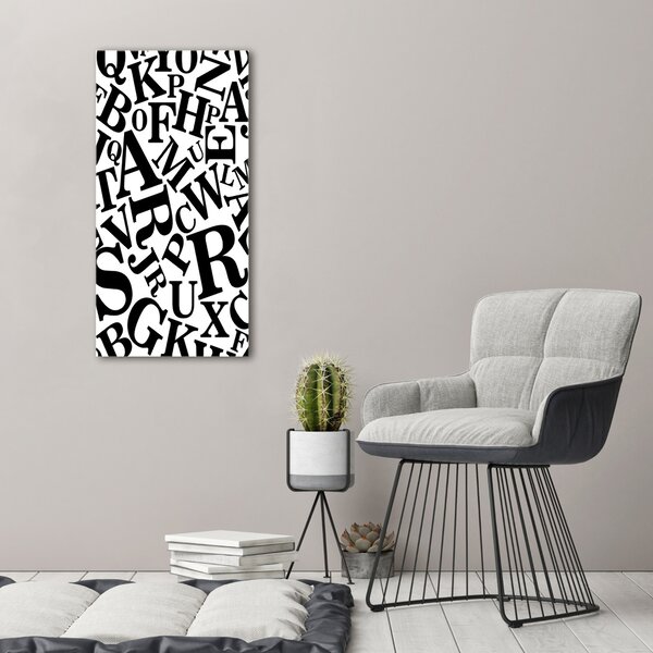 Vertikální Moderní obraz canvas na rámu Abeceda ocv-82712829