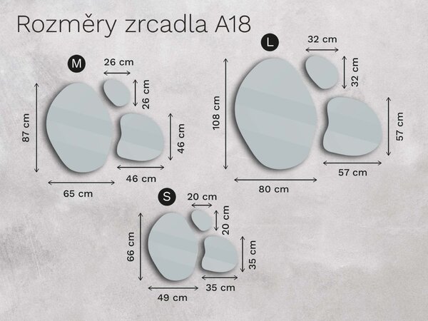 Organické LED zrcadlo do koupelny osvětlením A18