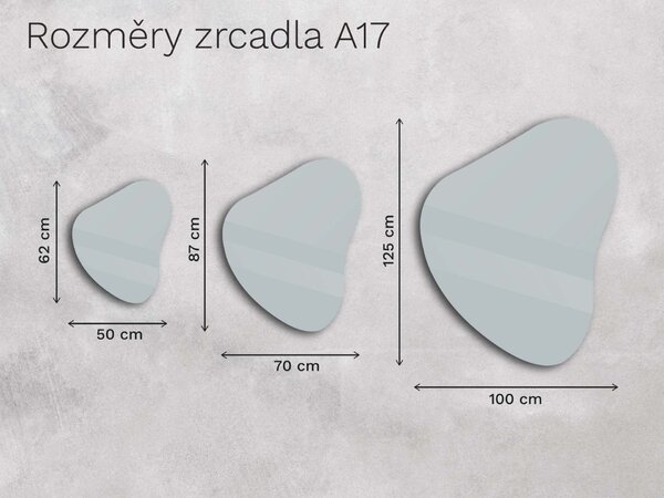 Organické LED zrcadlo do koupelny s osvětlením A17