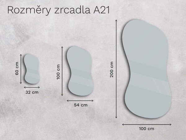 Organické LED zrcadlo s osvětlením A21