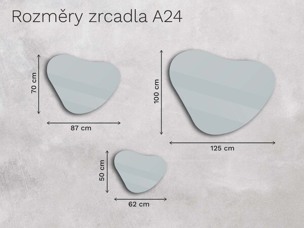 Organické LED zrcadlo s osvětlením A24