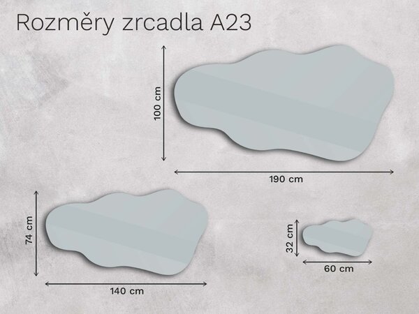 Organické LED zrcadlo s osvětlením A23