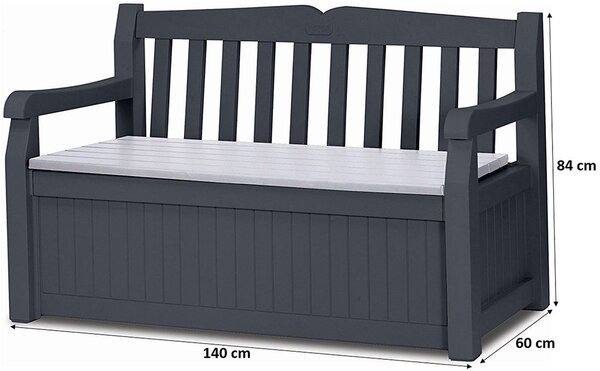 CAISSE BANC RÉCIPIENT Effet Bois Keter EDEN GARDEN Tronc 265 Lt EUR 283,02 - PicClick FR