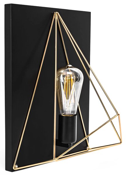TOOLIGHT - Nástěnná lampa Bello - černá zlatá - App1095-1W