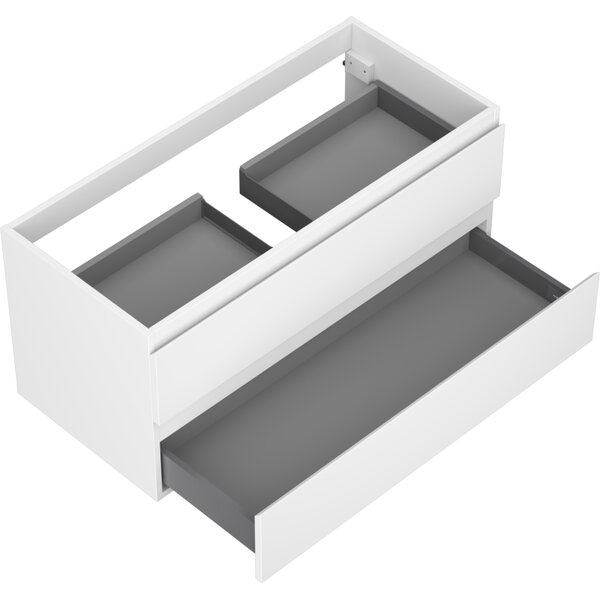Mexen Orio, koupelnová skříňka 100 cm, 2 zásuvky, bílá matná, 91A10-10047-2-BFF01