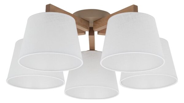 Brilagi - Přisazený lustr LATTE SABIA 5xE27/15W/230V borovice/bílá