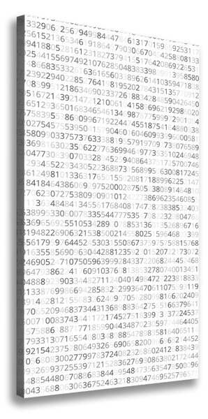 Vertikální Vertikální Foto obraz na plátně do obýváku Binární kód ocv-83956134