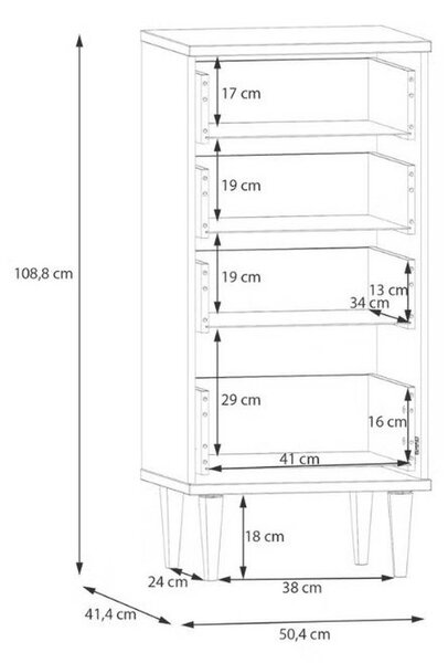 Komoda CALASETTA š: 50 CM