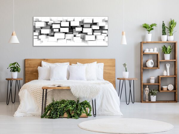 Obraz skleněný 3D kostky - 30 x 60 cm