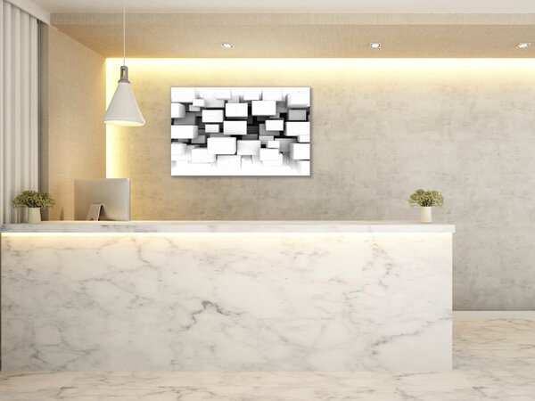 Obraz skleněný 3D kostky - 30 x 60 cm