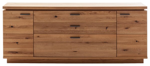 ŠIROKÁ KOMODA, trámový dub, barvy dubu, 210/84/44 cm Linea Natura