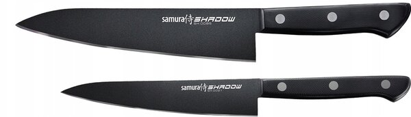 SADA 2 KUCHYŇSKÝCH NOŽŮ SAMURA SHADOW: NŮŽ ŠÉFKUCHAŘE A NŮŽ UNIVERZÁLNÍ