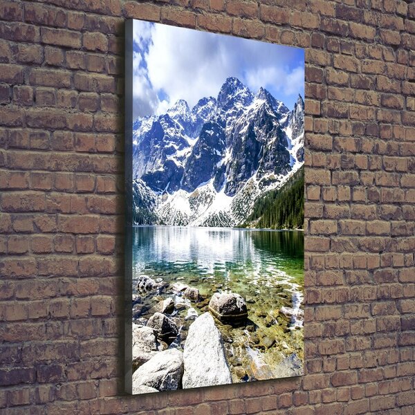 Vertikální Foto obraz na plátně Mořské oko Tatry ocv-84961137