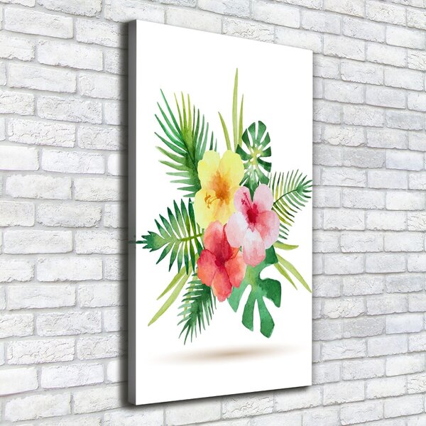 Vertikální Foto obraz na plátně Havajské květiny ocv-85139888