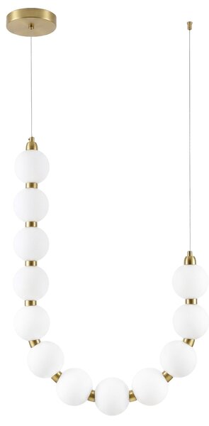 Toolight Rea, Závěsné stropní LED svítidlo LHJ119-CP kartáčované zlato, OSW-03257