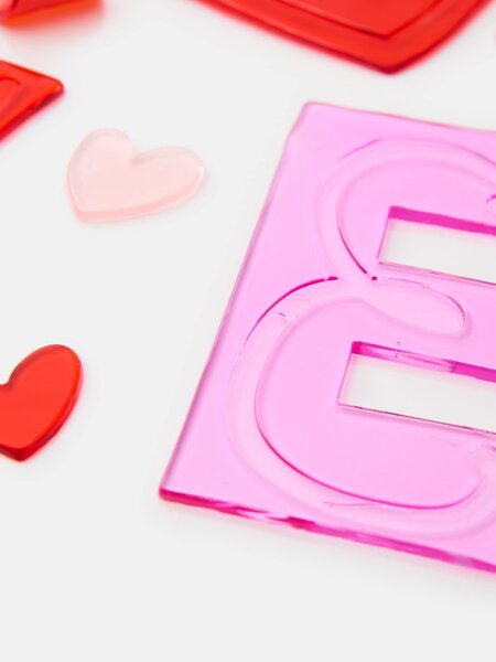Sinsay - Gelové valentýnské samolepky - vícebarevná