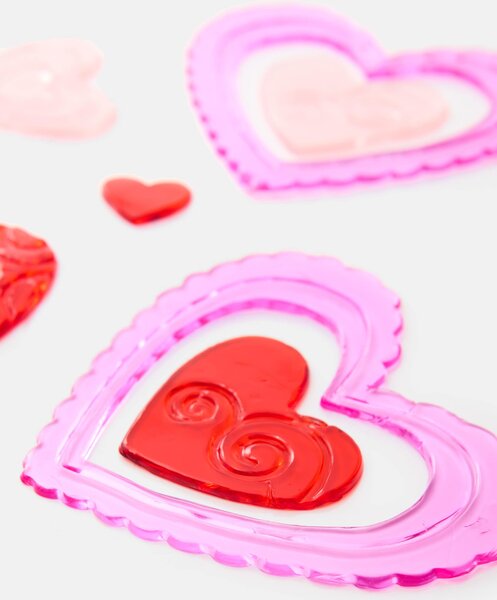 Sinsay - Gelové valentýnské samolepky - červená