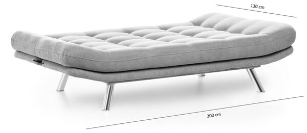 Hanah Home 3-místná pohovka Misa 200 cm šedá
