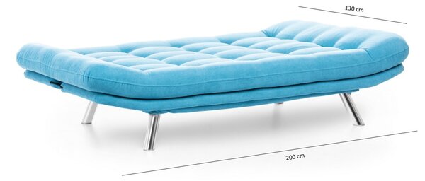 Hanah Home 3-místná pohovka Misa 200 cm tyrkysová