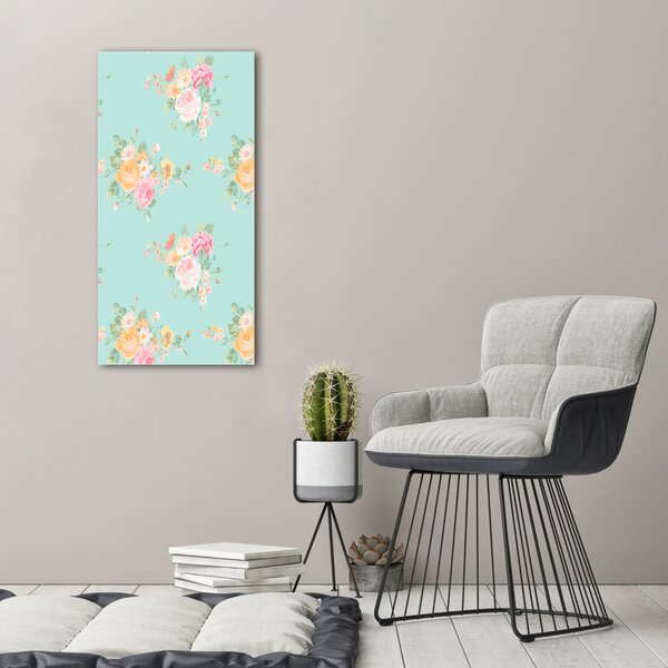 Vertikální Moderní fotoobraz canvas na rámu Květiny ocv-86006701