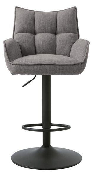 Šedé barové židle s nastavitelnou výškou v sadě 2 ks Marilla – Unique Furniture