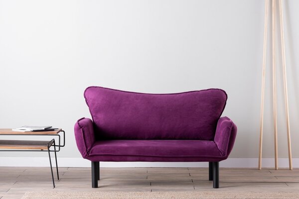 Hanah Home 2-místná pohovka Chatto 140 cm fialová
