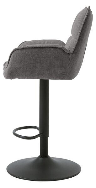 Šedé barové židle s nastavitelnou výškou v sadě 2 ks Marilla – Unique Furniture