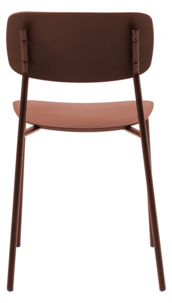 Jídelní židle v sadě v terakotové barvě 2 ks Kirkland – Unique Furniture