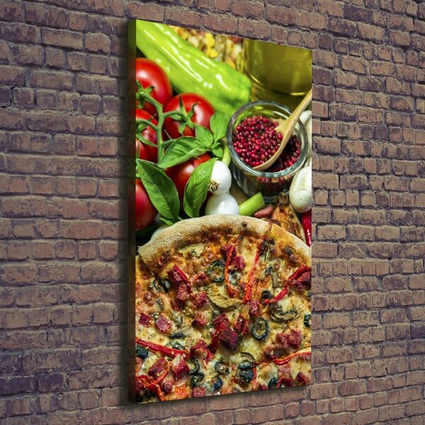 Vertikální Foto obraz tištěný na plátně Pizza ocv-86386150