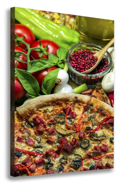 Vertikální Foto obraz tištěný na plátně Pizza ocv-86386150