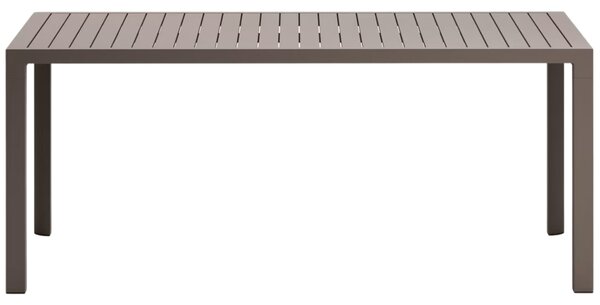 Hnědý kovový zahradní jídelní stůl Kave Home Culip 180 x 90 cm