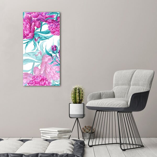 Vertikální Moderní obraz canvas na rámu Pivoňka ocv-86561203