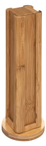 Dřevěný otočný stojan na kávové kapsle Wood, 10x10x29 cm