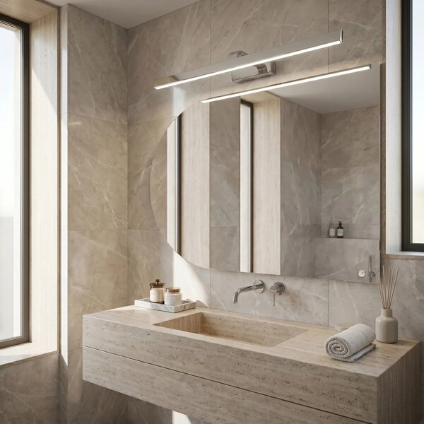 Toolight Koupelnové nástěnné LED osvětlení SWE003-1W 73cm chrom