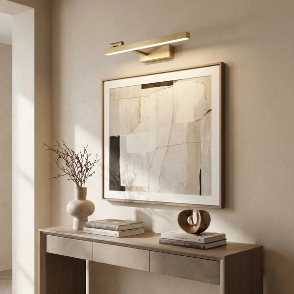 Toolight Koupelnové nástěnné LED osvětlení SWE031-1W 40cm kartáčovaná zlatá