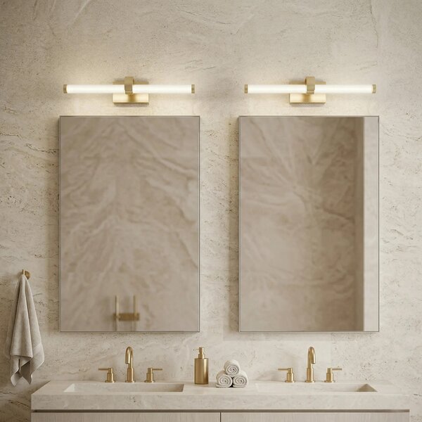 Toolight Koupelnové nástěnné LED osvětlení APP1883-1W 40cm zlatá