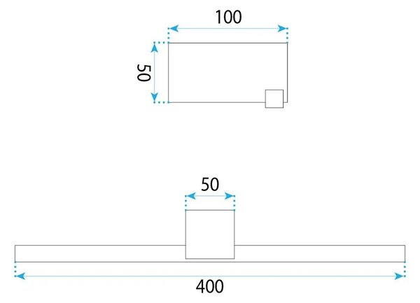 Toolight Koupelnové nástěnné LED osvětlení SWE040-1W 40cm chrom