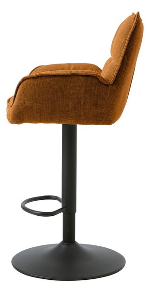Oranžové barové židle s nastavitelnou výškou v sadě 2 ks Marilla – Unique Furniture