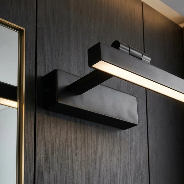 Toolight Koupelnové nástěnné LED osvětlení SWE034-1W 40cm černá