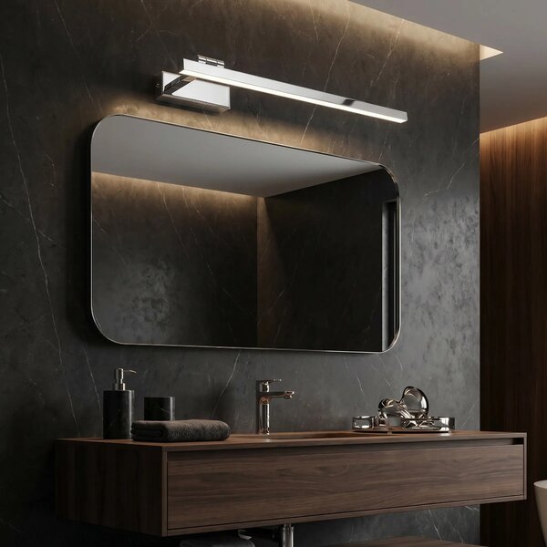Toolight Koupelnové nástěnné LED osvětlení SWE029-1W 60cm chrom