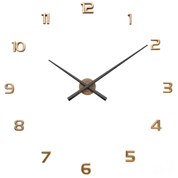 JVD Designové rosegold nástěnné nalepovací hodiny JVD HT465.3 ( )