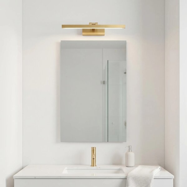 Toolight Koupelnové nástěnné LED osvětlení APP1864-1W 60 cm kartáčovaná zlatá